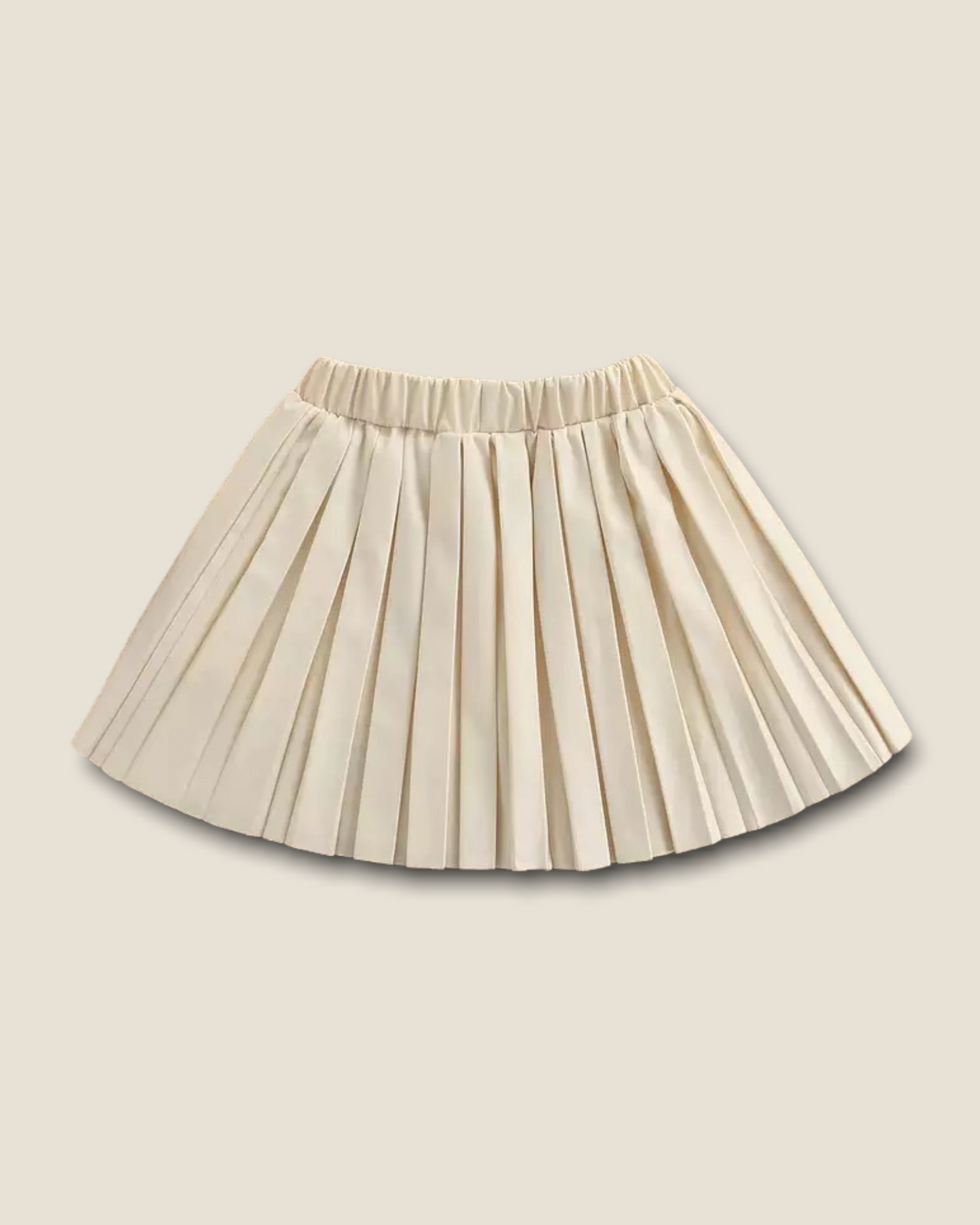 Kunstlederrock beige