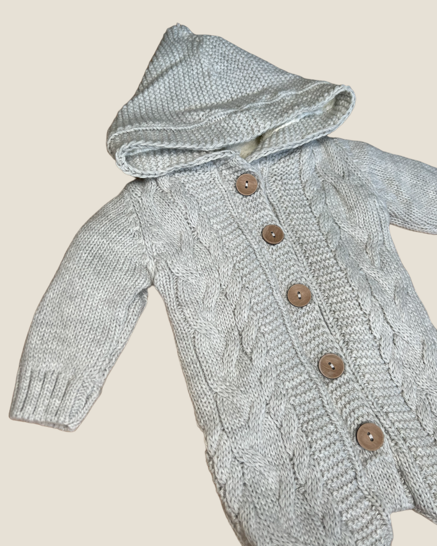 Strickoverall Cozy grau